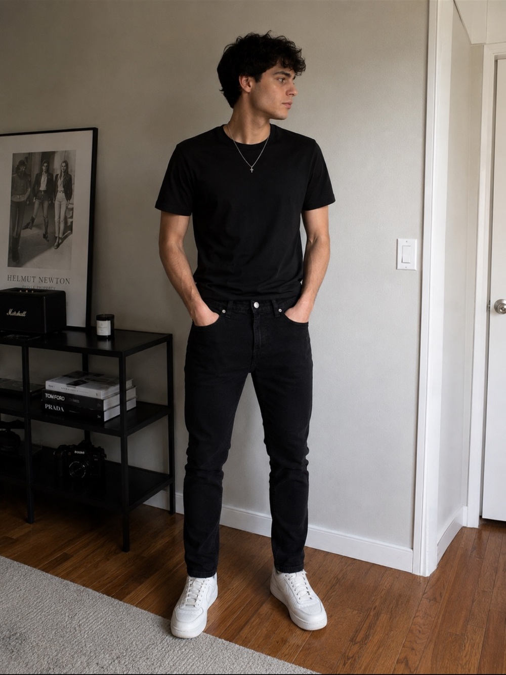 H&M Black Skinny Jeans Men’s 31x32 Slim Fit Stretch Denim